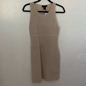 Beige bandage dress